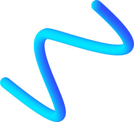 Abstract Shape of 3D Gradient Tube