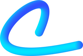 Abstract Shape of 3D Gradient Tube