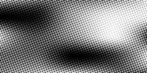 Halftone faded gradient texture. Grunge comic background. White and black sand noise wallpaper modern © Holik