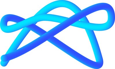Abstract Shape of 3D Gradient Tube