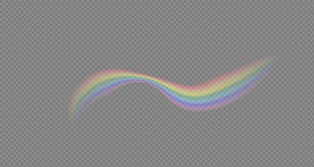 Fototapeta premium Rainbow icon, rainbow. Raindrops on transparent background. Rainbow shimmering on a transparent background. Downpour, hail rainy weather. png