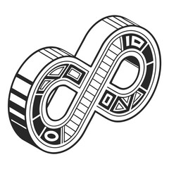 Neon Infinity Symbol Icon