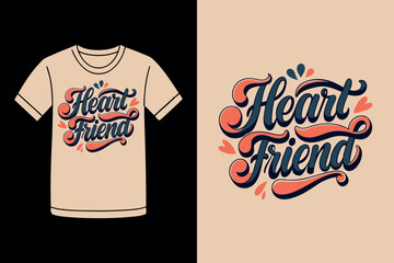 vector art tshirt print with friend connection