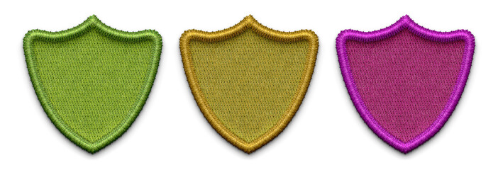 emboroidery shape. Embroidery background. shield embroidery,