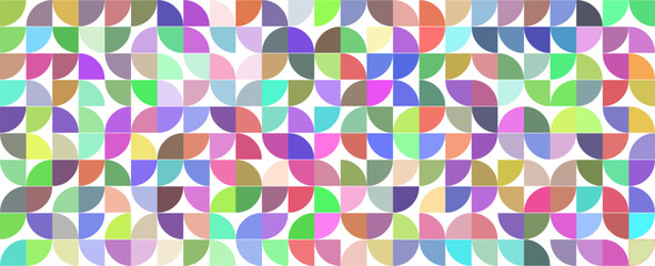 Vector seamless trendy vintage background - color geometric design. Bright abstract fashion pattern. Endless stylish mosaic texture