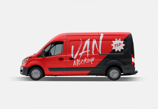 Delivery Van Mockup