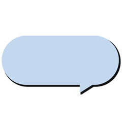 Message Box PNG Speech Bubble for Social Media Cute Text box PNG Rounded Speech Bubble PNG Transparent Sticker Clipart