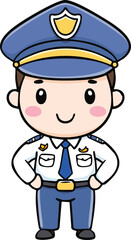cartoon police officer