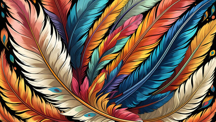 World Poetry Day Celebrated With Artistic Feathers Design