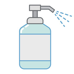 シンプルな消毒液のイラスト
