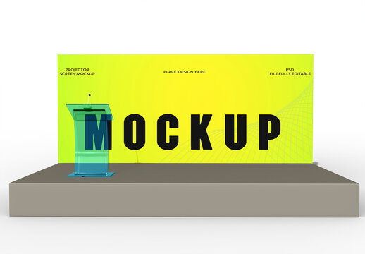 Stage Branding Display Mockup
