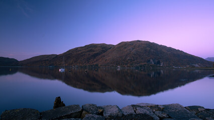 Sunset at Kelly's Pier, Argyll, Scotland