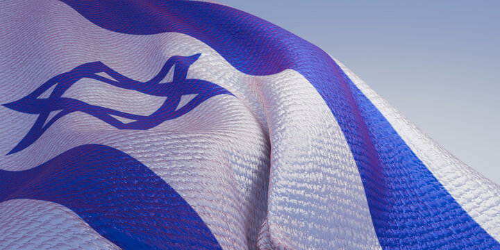 Independence Day of Israel. 3d render. 