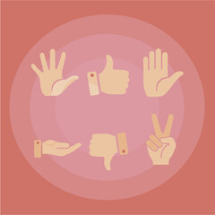 Illustrated Hand Signals and Meaningful Gestures