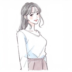 女性・女の子のイラスト素材