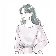 女性・女の子のイラスト素材