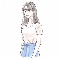女性・女の子のイラスト素材