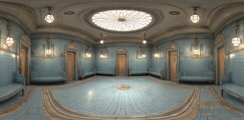 russian bathhouse floor design, russian steam room