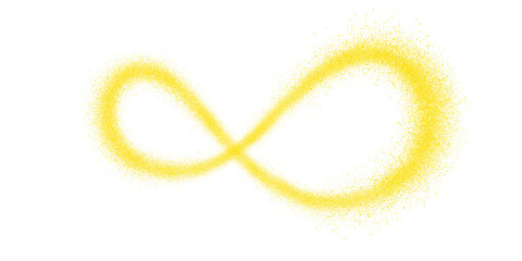 yellow infinity  glitter wave light effect transparent Background