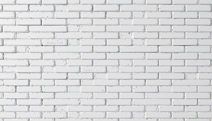 Clean White Brick Wall Background for Textures and Designs