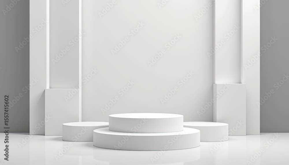 Aufkleber modern minimalist display background for product presentation setup