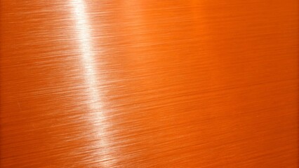 A shiny copper metal texture background with horizontal lines and a polished surface
