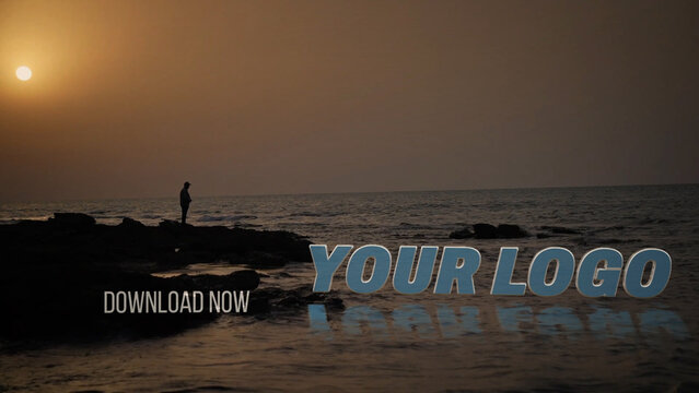 Beach Sunset Logo Reveal