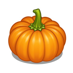 Obraz premium A vibrant orange pumpkin, a quintessential autumnal fruit. Perfect for pies, soups, or a simple display of autumnal harvest.