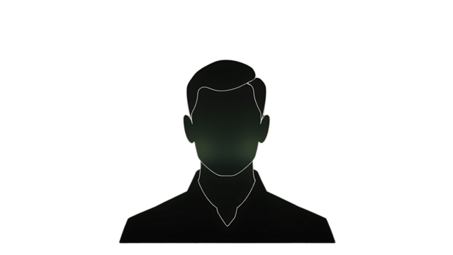 3d verified person icon isolated on transparent background
