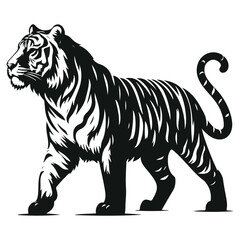 Obraz premium Lion Silhouette Vector Illustration | Wild Animal Graphic | Jungle King Design