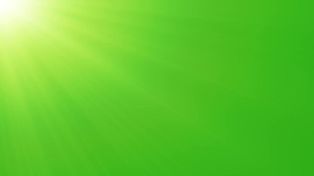 Left Side Sun Ray Green Screen Animation