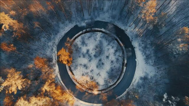 Dark and ominous fire scene with destruction, chaos and war connotations.