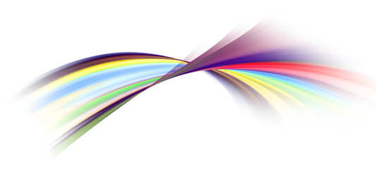 Abstract Rainbow Swirl: Vibrant, Energetic, Digital Art Background Design