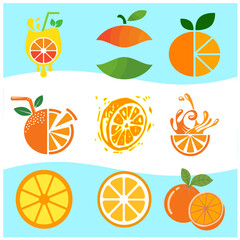Juice Icon Logo Vector Set 5