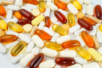 vitamin supplements capsules pill, softgel, fish oil, omega 3, vitamin E