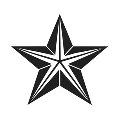 3d silver star