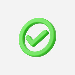 3d Realistic Checklist icon vector Illustration