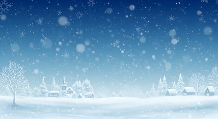 Fondo azul navide&ntilde;o con nieve.