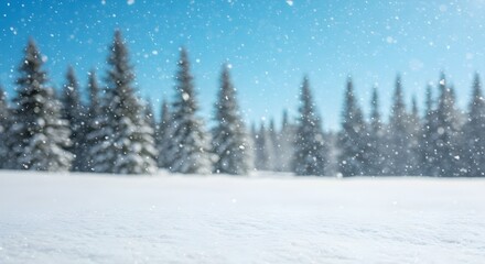 Fototapeta premium Espacio de nieve de invierno