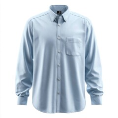 Classic Light Blue Dress Shirt for Men  Comfortable and Stylish