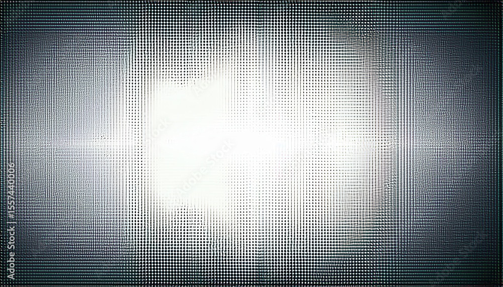 Aufkleber abstract halftone gradient background with black and white pixelated texture and central glow for te