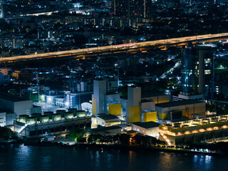 Smart city and abstract dot point connect with gradient line and aesthetic Intricate wave line...