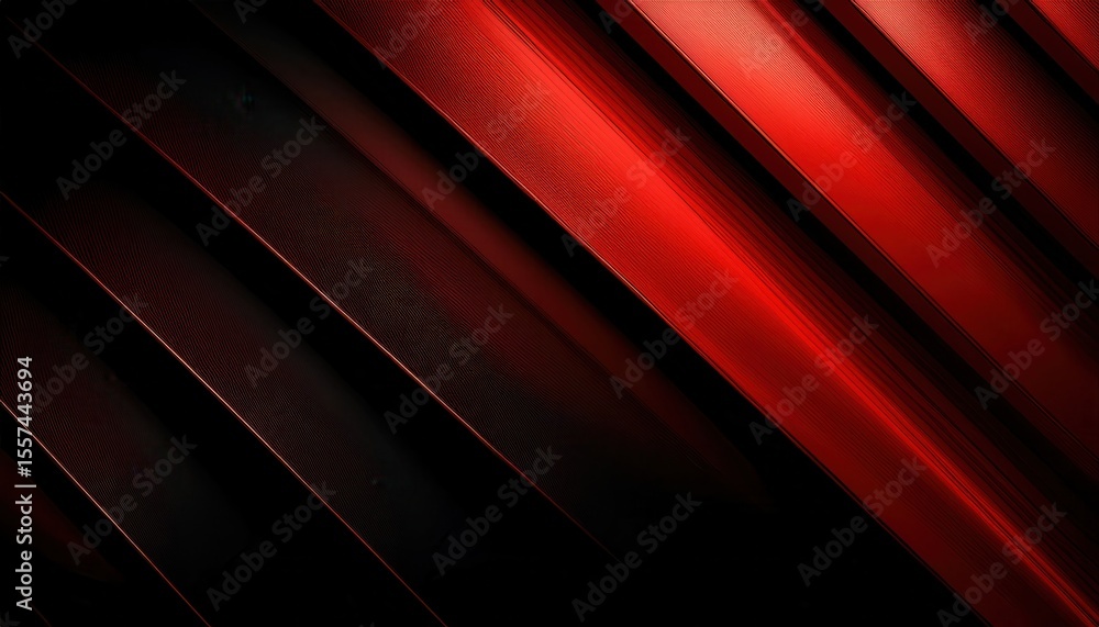 Poster dynamic red and black abstract lines with textured details for modern design and branding purposes