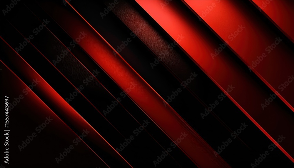 Poster dynamic red and black abstract lines with textured details for modern design and branding purposes