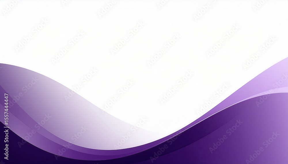 Aufkleber abstract purple wave design with smooth gradient curves, soft modern background for digital projects