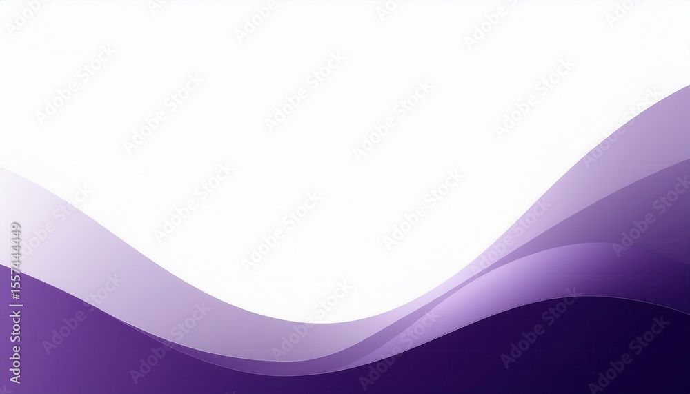Aufkleber abstract purple wave design with smooth gradient curves, soft modern background for digital projects