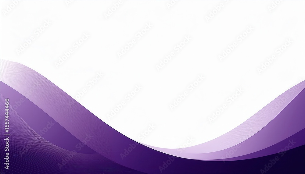 Aufkleber abstract purple wave design with smooth gradient curves, soft modern background for digital projects