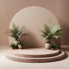 Podium product stage background