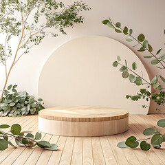 Podium product stage background