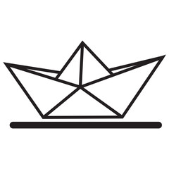 paper ship icon

